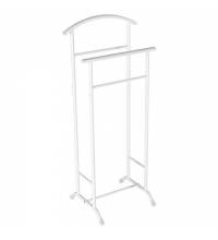 Вешалка-стойка костюмная "Стиль-3", 1080х470х350 мм, металл, белая, ВНП 300 Б