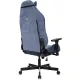 Кресло игровое Knight N1 Fabric синий Light-27 с подголов. крестов. металл. Фото товара с разных ракурсов.