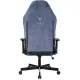 Кресло игровое Knight N1 Fabric синий Light-27 с подголов. крестов. металл. Фото товара с разных ракурсов.