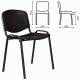 Стул STAFF "Iso Plast CF-009", черный каркас, пластик черный. Фото товара с разных ракурсов.