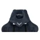 Кресло игровое геймерское Бюрократ VIKING KNIGHT LT27 FABRIC синий крестовина металл. Фото товара с разных ракурсов.