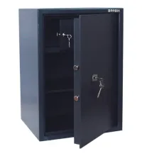 Сейф  "КМ-620Т", 620х430х375 мм, 35 кг, ключевой замок + полка, трейзер, крепление к стене, 291167